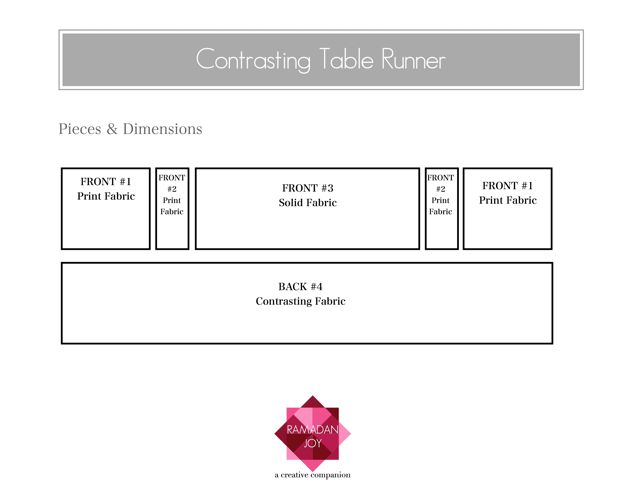 Contrasting Table Runner
